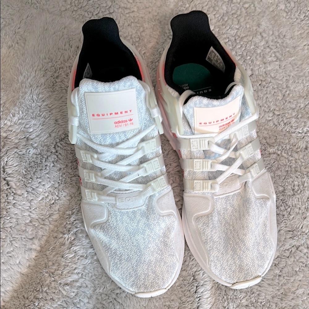 adidas White and Pink Athletic Shoes - Picture 5 of 8